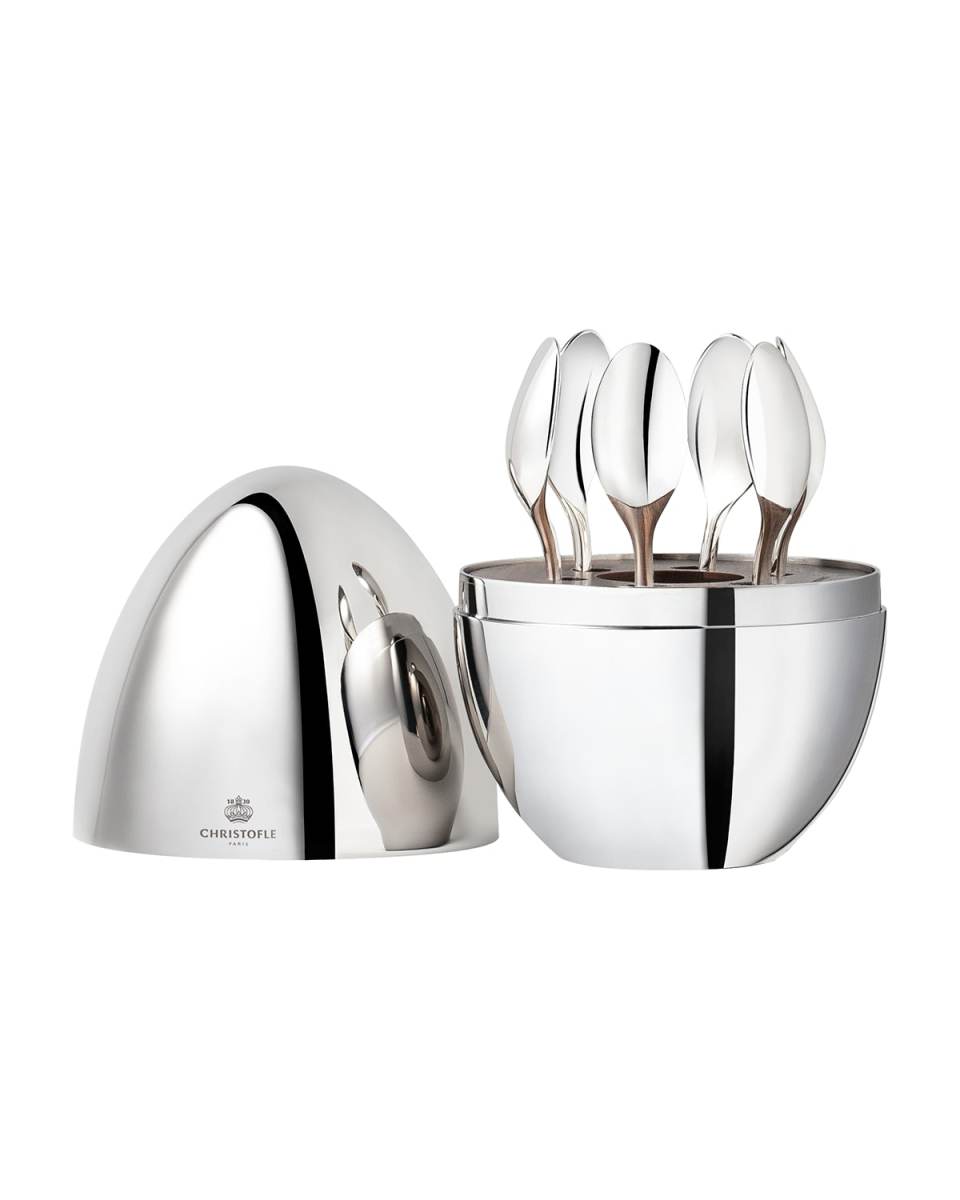 Mini Mood Silver Espresso Spoons, Set of 6